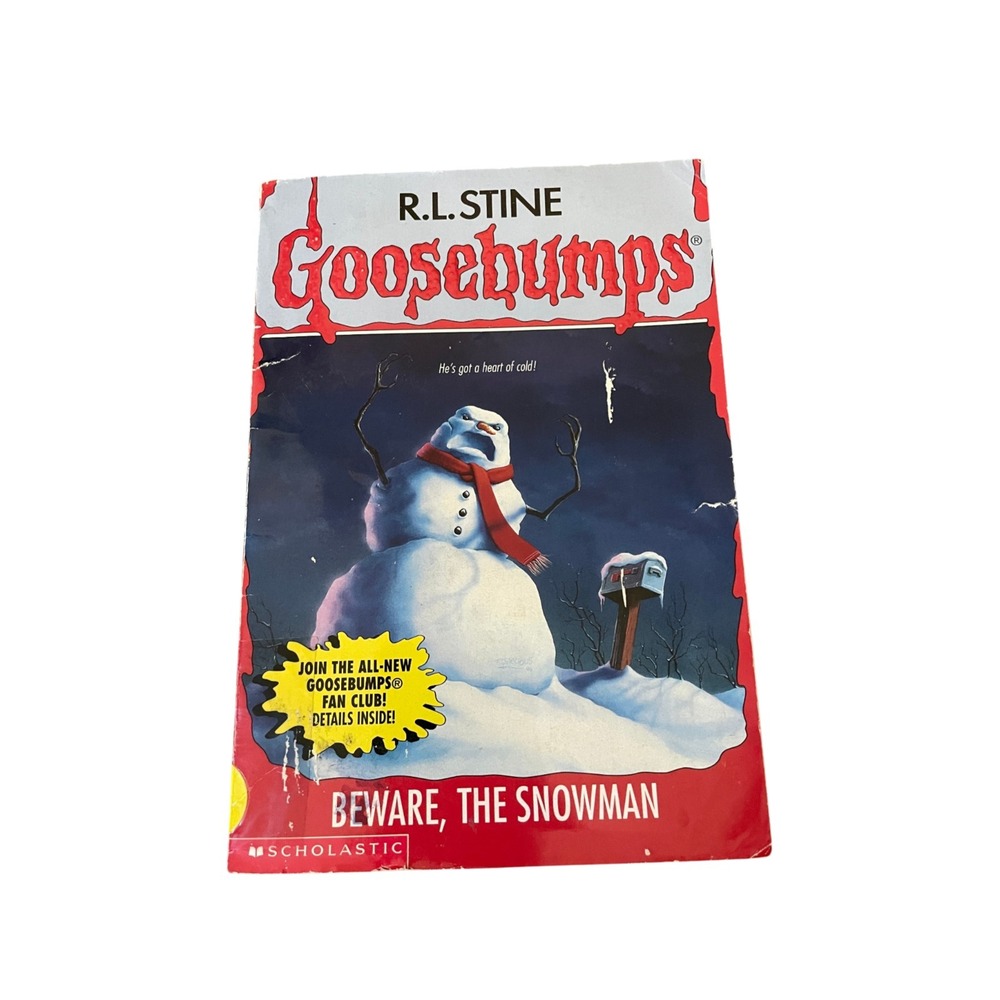 R L Stine Goosebumps Beware The Snowman 1997 First Edition Paperback